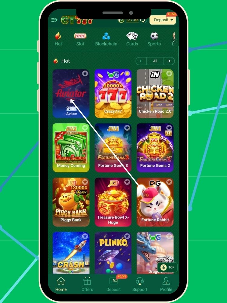 Aviator Earning Games In CT777 